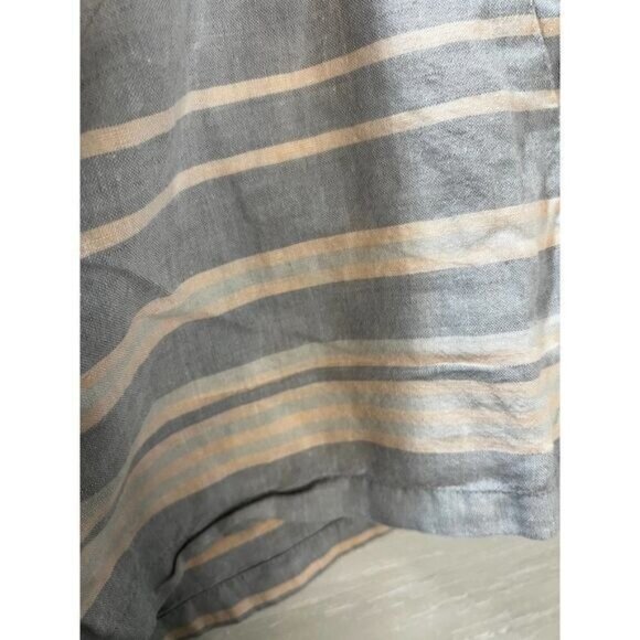 J Crew Womens Stripes Linen Shorts Garterized Drawstring Size 6 - Picture 5 of 6